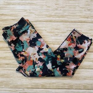 Fabletics Floral Crop Leggings M